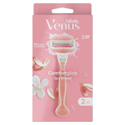 Gillette Venus Comfortglide Rasierapparat Spa Breeze mit 2 Klingen