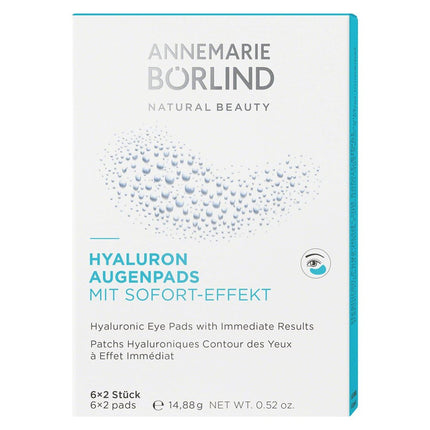 Börlind Hyaluron Augenpads Sofort Effekt 6 Stk