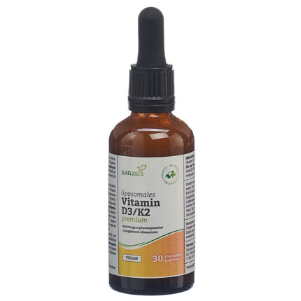 Sanasis Vitamin D3/K2 liposomal premium vegan Fl 60 ml