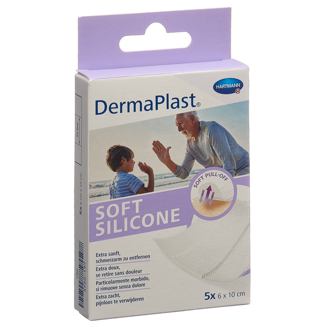 DermaPlast Soft Silicone 6x10cm 5 Stk