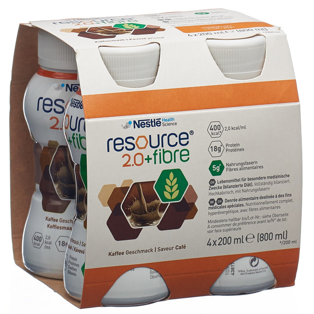 Resource 2.0 Fibre Café 4 x 200 ml