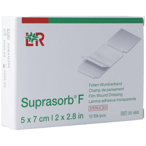 Suprasorb F Folien-Wundverband 7x5cm steril 10 Stk