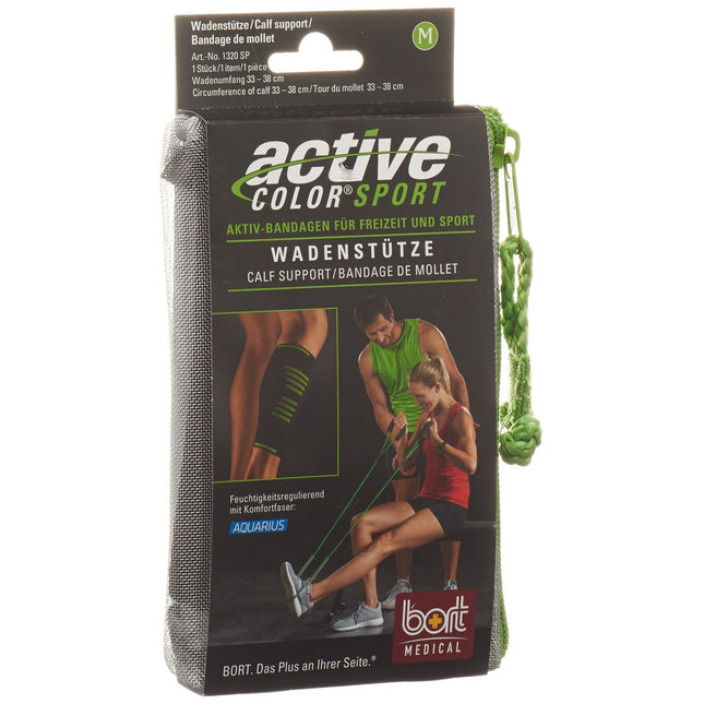 Bort ActiveColor Sport Wadenstütze M schwarz/grün