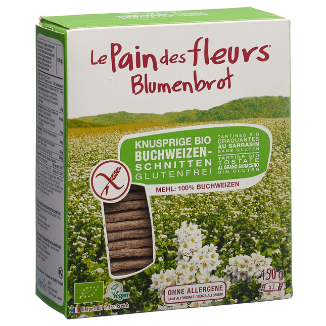 Blumenbrot Knusprige Schnitten Buchweizen glutenfrei 150 g