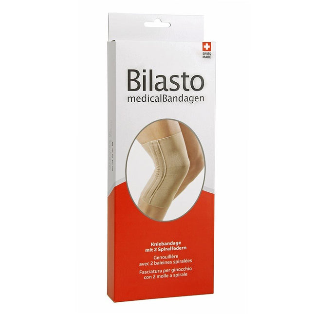 Bilasto Kniebandage mit Spiralfedern L beige