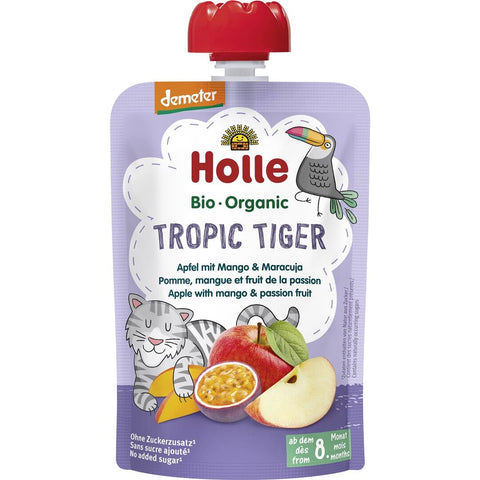 Holle Tropic Tiger - Pouchy Apfel Mango Maracuja 100 g