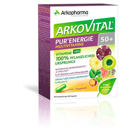 Arkovital Pur'Energie 50+ Natürliche Multivitamine und Mineralien Kaps Ds 60 Stk