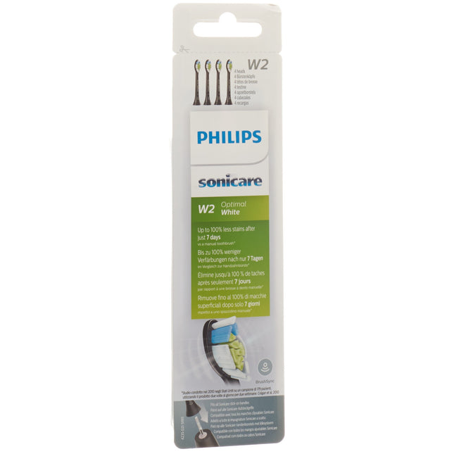 Philips Sonicare OptimalWhite (schwarz) Standard BH HX6064/11 4 Stk