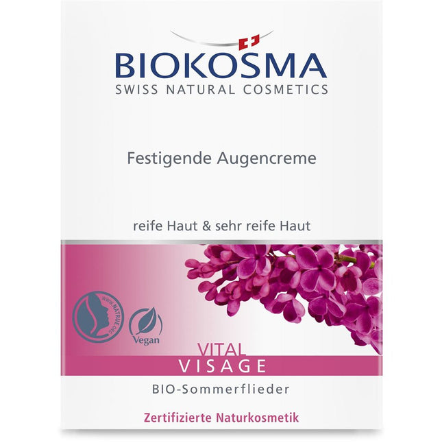 BIOKOSMA VITAL Visage Festigende Augencreme Disp 15 ml