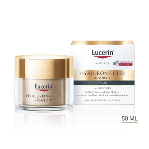 Eucerin HYALURON-FILLER + ELASTICITY Nachtpflege Topf 50 ml