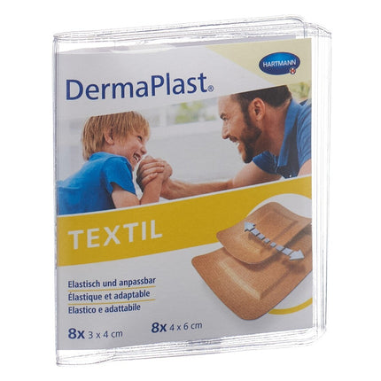 DermaPlast Textil Centro Strip assortiment hautfarbig 16 Stk