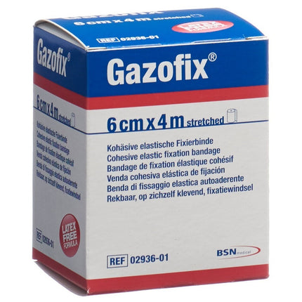 Gazofix kohäsive Fixierbinde 6cmx4m hautfarben latexfrei