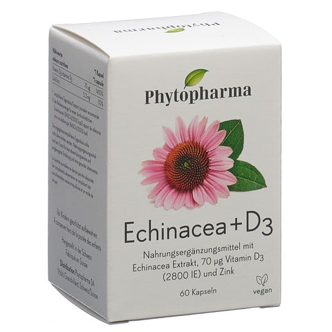 Phytopharma Echinacea + Vitamin D3 Kaps Ds 60 Stk