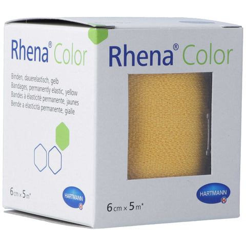 Rhena Color Elastische Binden 6cmx5m gelb