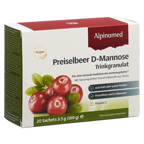 ALPINAMED Preiselbeer D-Mannose Trinkgranulat