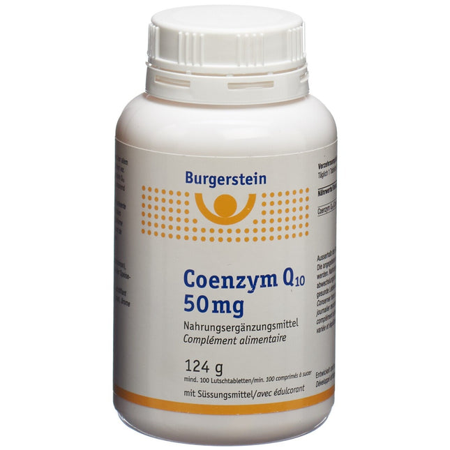 Burgerstein Coenzym Q10 Lutschtabl 50 mg Ds 100 Stk