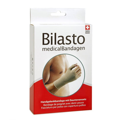 Bilasto Handgelenkbandage S mit Daumenansatz beige