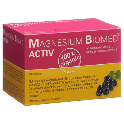 Magnesium Biomed Activ Gran Btl 40 Stk