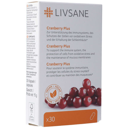 Livsane Cranberry Plus Kaps 30 Stk