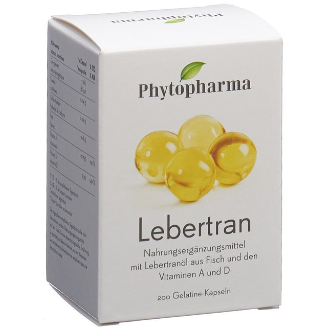 Phytopharma Lebertranöl Kaps Ds 200 Stk