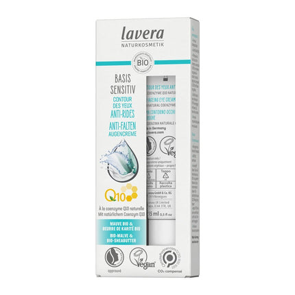 Lavera Anti-Falten Augencreme Q10 basis sensitiv Tb 15 ml