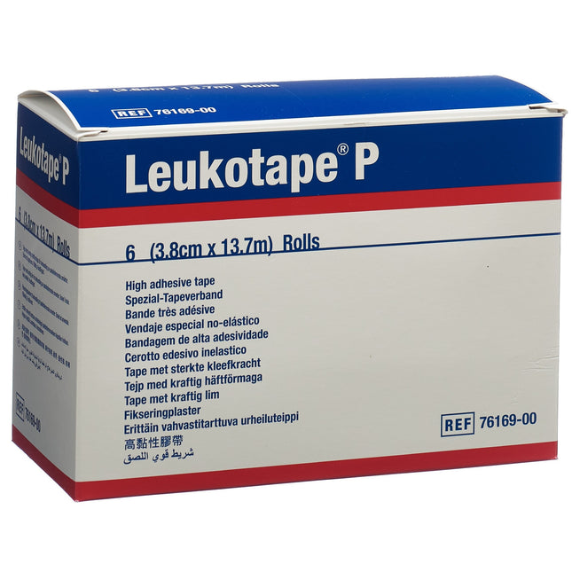 Leukotape P Pflasterband 13.7mx3.8cm 6 Stk