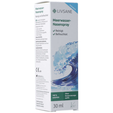 Livsane Nasenspray isotonisches Meerwasser 30 ml