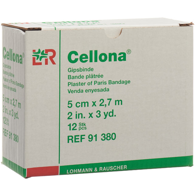 Cellona Gipsbinden 2.75mx5cm feincremig 12 Stk