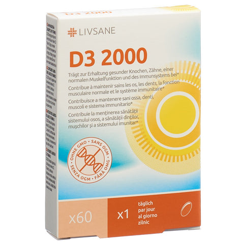 Livsane Vitamin D3 2000 Softgelkapseln