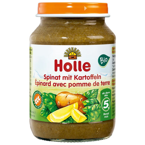 Holle Spinat mit Kartoffeln demeter Bio 190 g