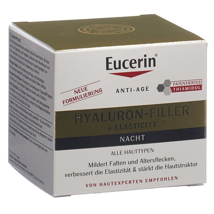 Eucerin HYALURON-FILLER + ELASTICITY Nachtpflege Topf 50 ml