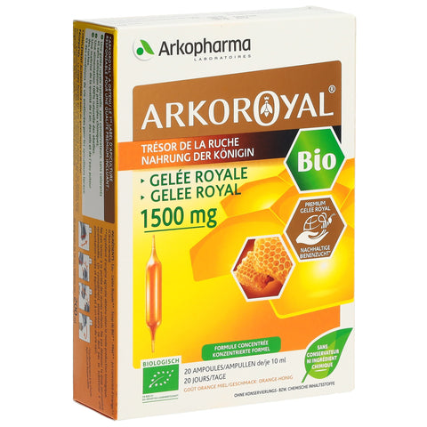 Arkoroyal Gelée Royale 1500 mg Bio 20 Trinkamp 10 ml