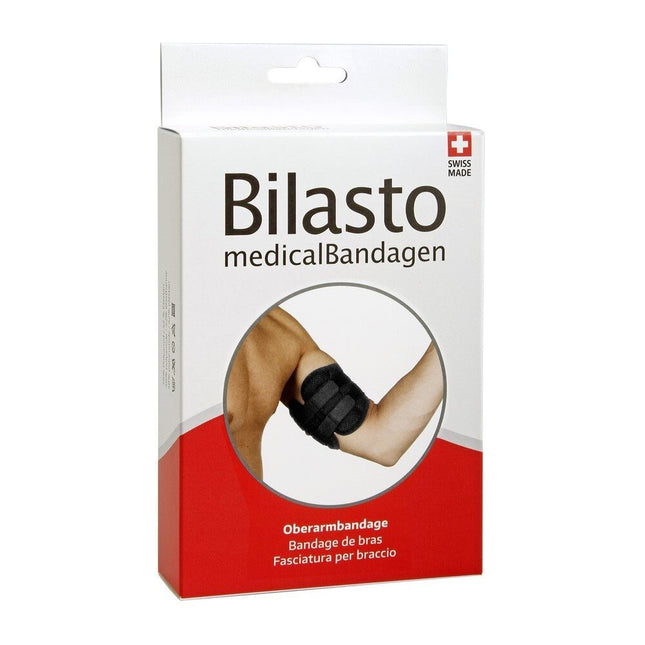 Bilasto Oberarmbandage L/XL schwarz mit Klettverschluss