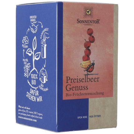 Sonnentor Preiselbeer Genuss Tee BIO 18 Stk