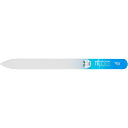 Nippes Glasnagelfeile im Etui 14cm assortiert gelb violett blau