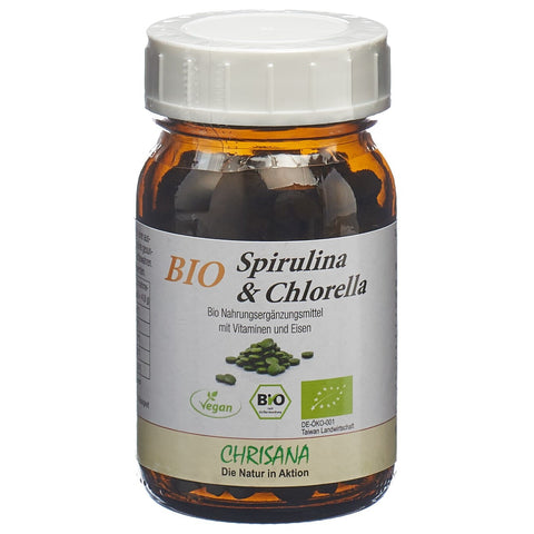 Chrisana Bio Spirulina & Chlorella Tabl Glas 250 Stk