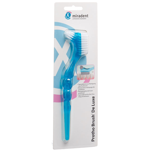 Miradent Protho Brush De Luxe Prothesenzahnbürste blau