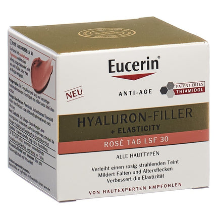Eucerin HYALURON-FILLER + ELASTICITY Tagespflege Rose LSF30 Topf 50 ml