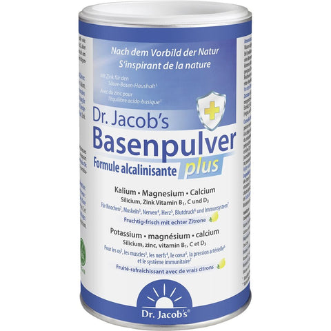 Dr. Jacob's Basenpulver plus Citrat-Laktat-Mineralstoffe Kalium Magnesium Calcium 300 g
