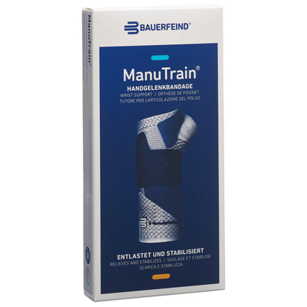 BAUERFEIND ManuTrain Aktivbandage Gr4 links titan