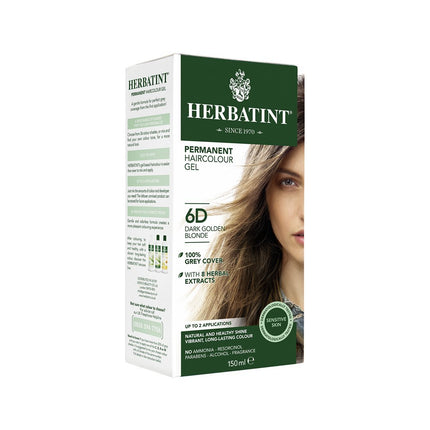 HERBATINT Haarfärbegel 6D Dunkles Goldblond Fl 150 ml