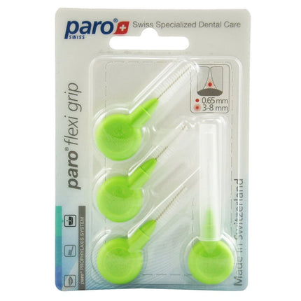 paro Flexi Grip 3/8.0mm hellgrün medium konisch 4 Stk