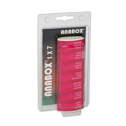 Anabox Medidispenser 1x7 pink deutsch/französisch/italienisch im Blister