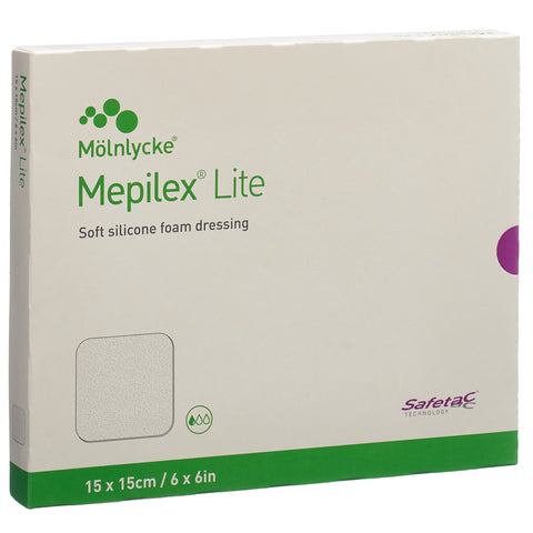 Mepilex Lite Absorptionsverband 15x15cm Silikon 5 Stk