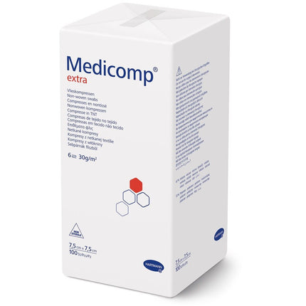 Medicomp Extra 6 fach S30 7.5x7.5cm unsteril Btl 100 Stk