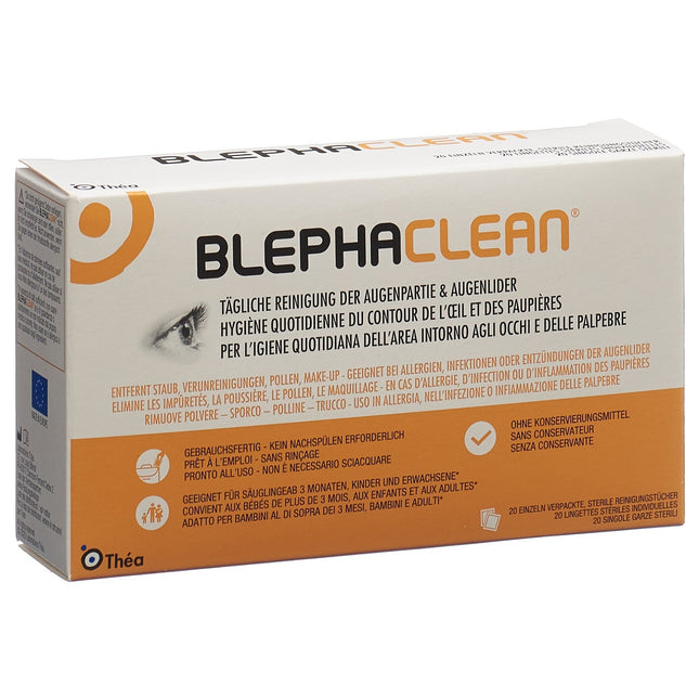 Blephaclean Reinigungstücher steril einzeln verpackt Btl 20 Stk