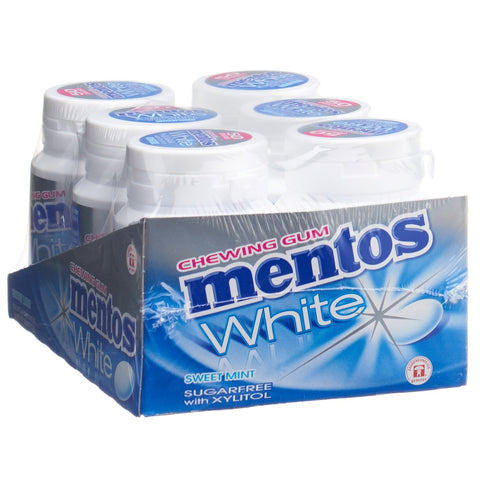 Mentos Gum White Sweetmint 6 x 75 g