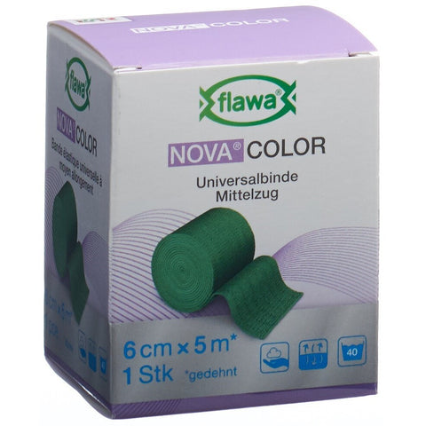 Flawa Nova Color Idealbinde 6cmx5m grün