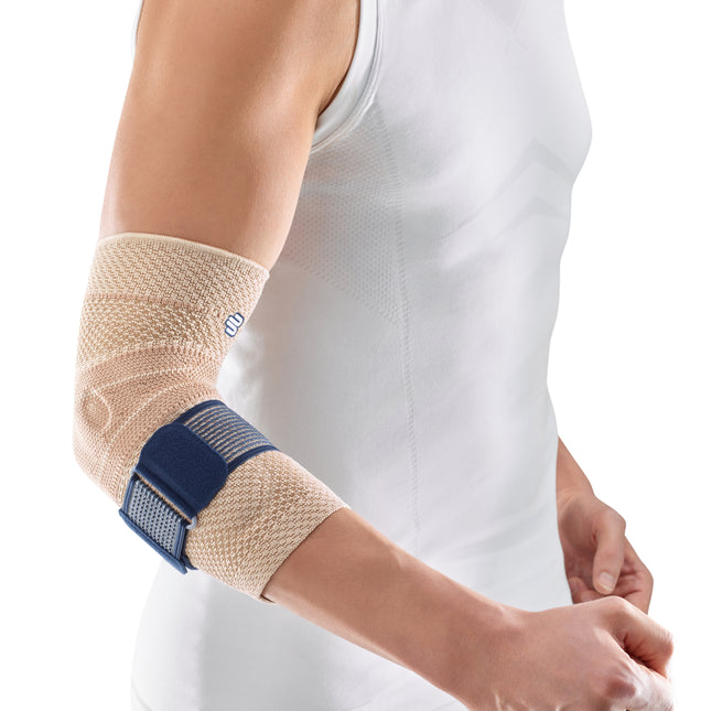BAUERFEIND EpiTrain Aktivbandage Gr5 mit Gurt beige