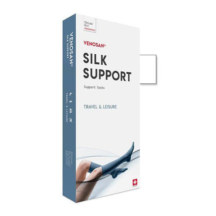 Venosan Silk A-D Support Socks L white 1 Paar